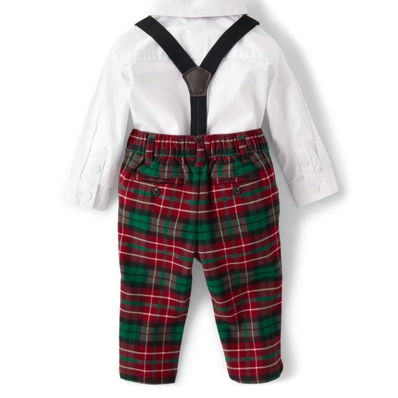 Baby Boys Plaid 3-Piece Outfit Set- A Royal Christmas  NWT 6-9 month - Picture 4 of 4